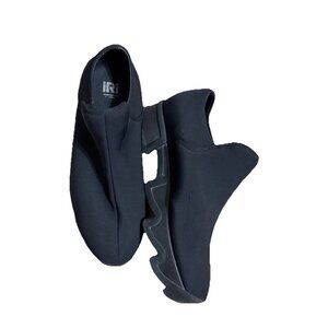 iRi NYC Black Wes I Neoprene Wavy Sneaker Women US 8.5 Platform Shoes Slip On